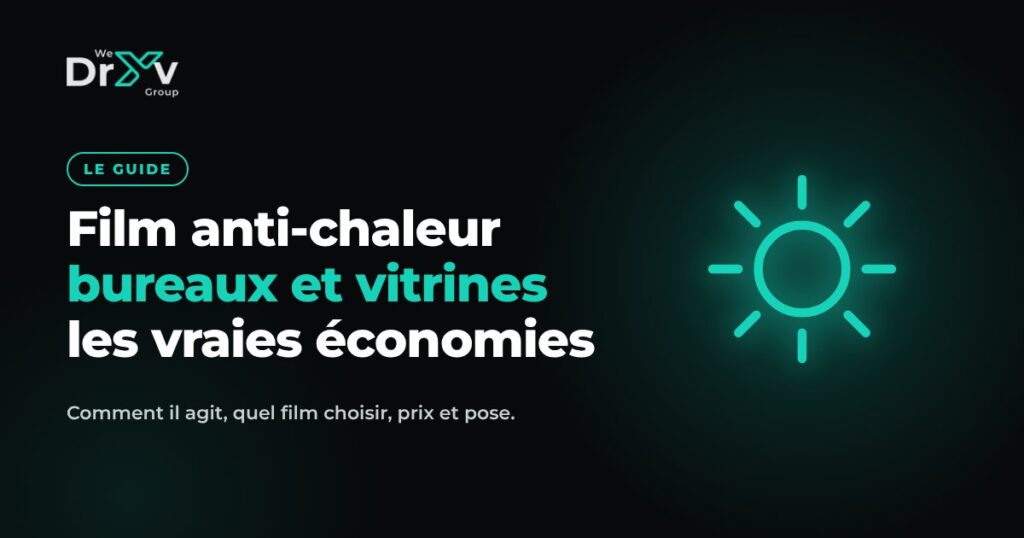 Film anti-chaleur pour bureaux et vitrines à Sète : économies et conseils