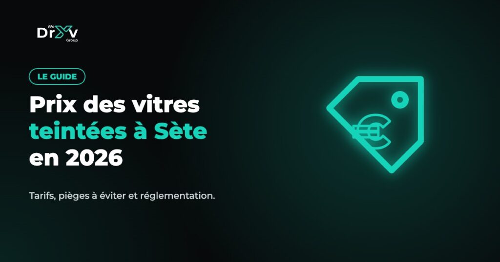 Prix des vitres teintées à Sète : films homologués posés en atelier